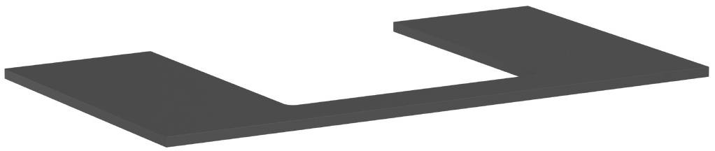 Hansgrohe Xilesa E deska na skříňku 98x55 cm šedá 54270760
