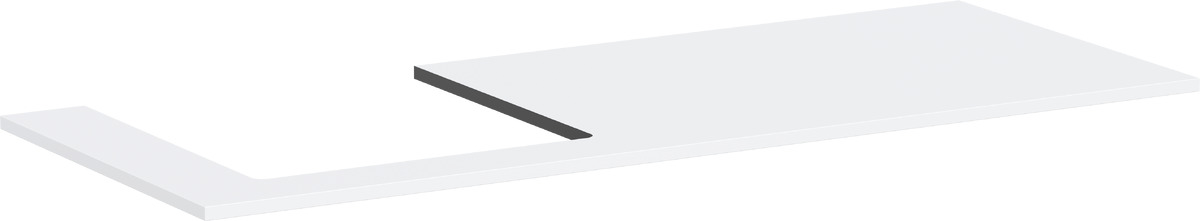 Hansgrohe Xilesa E deska na skříňku 137.5x55 cm bílá 54272700
