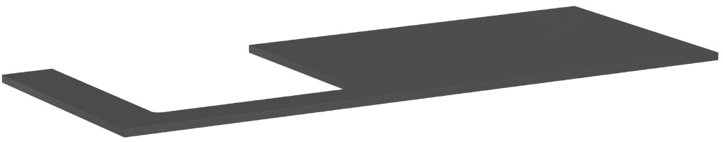 Hansgrohe Xilesa E deska na skříňku 137.5x55 cm šedá 54272760