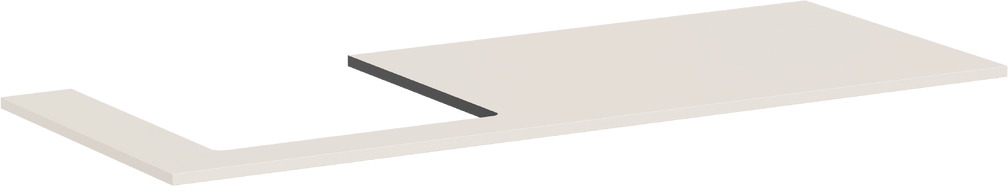 Hansgrohe Xilesa E deska na skříňku 137.5x55 cm písková 54272780