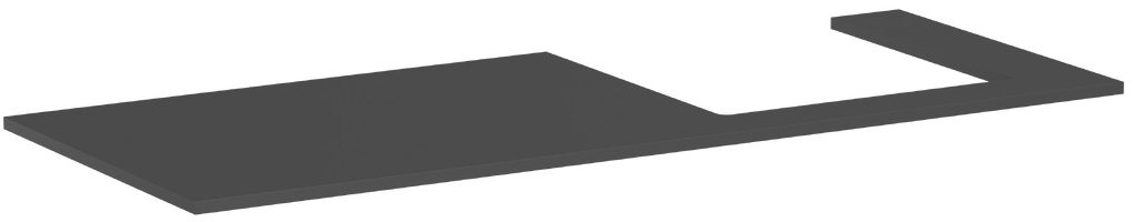 Hansgrohe Xilesa E deska na skříňku 137.5x55 cm šedá 54273760
