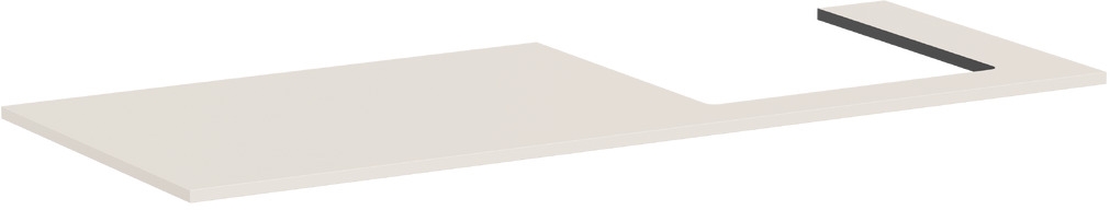 Hansgrohe Xilesa E deska na skříňku 137.5x55 cm písková 54273780