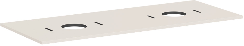 Hansgrohe Xilesa E deska na skříňku 137.5x55 cm písková 54280780