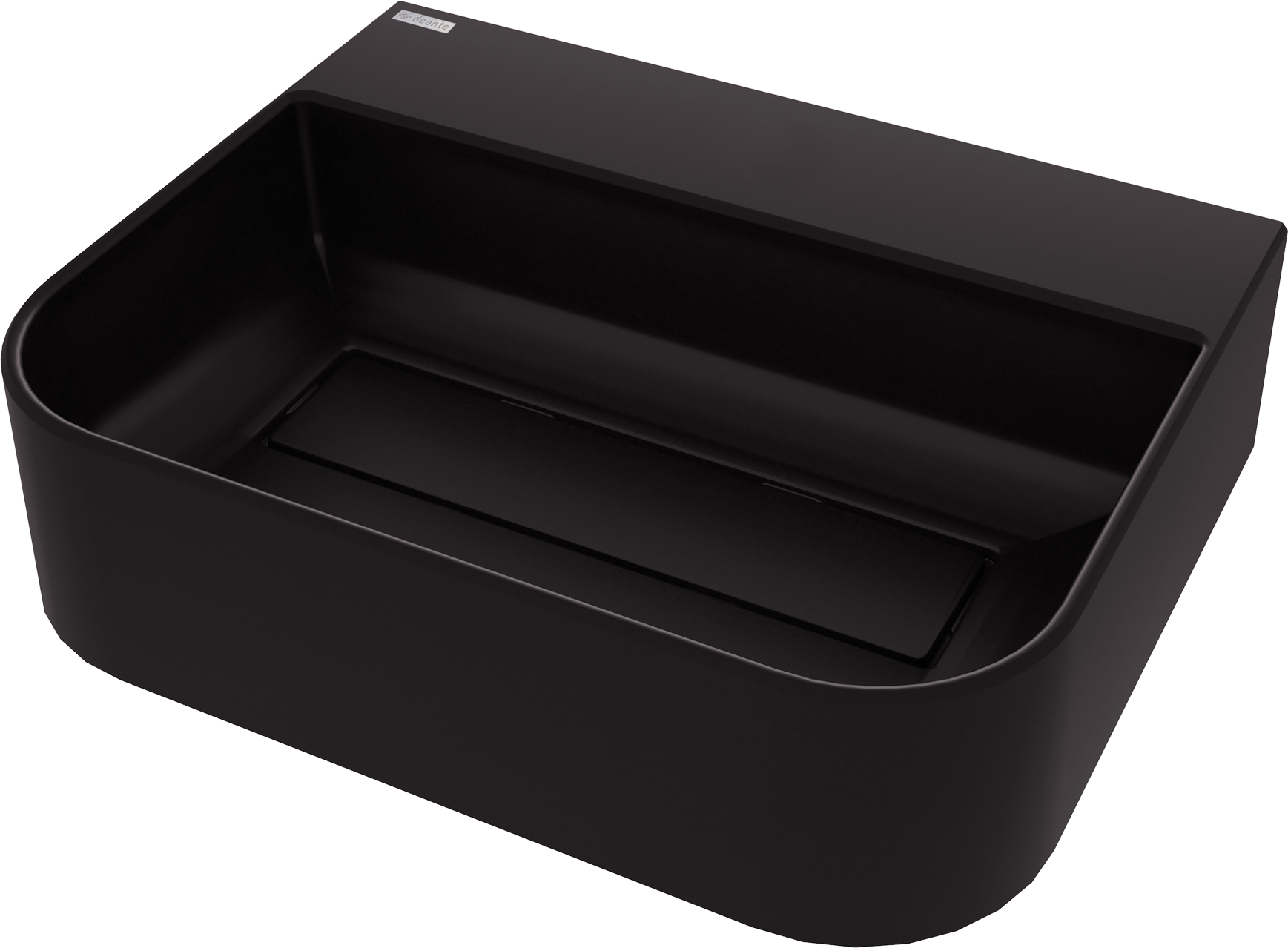 Deante Arnika umyvadlo 50.5x40.5 cm na pult černá CQA_NU5S