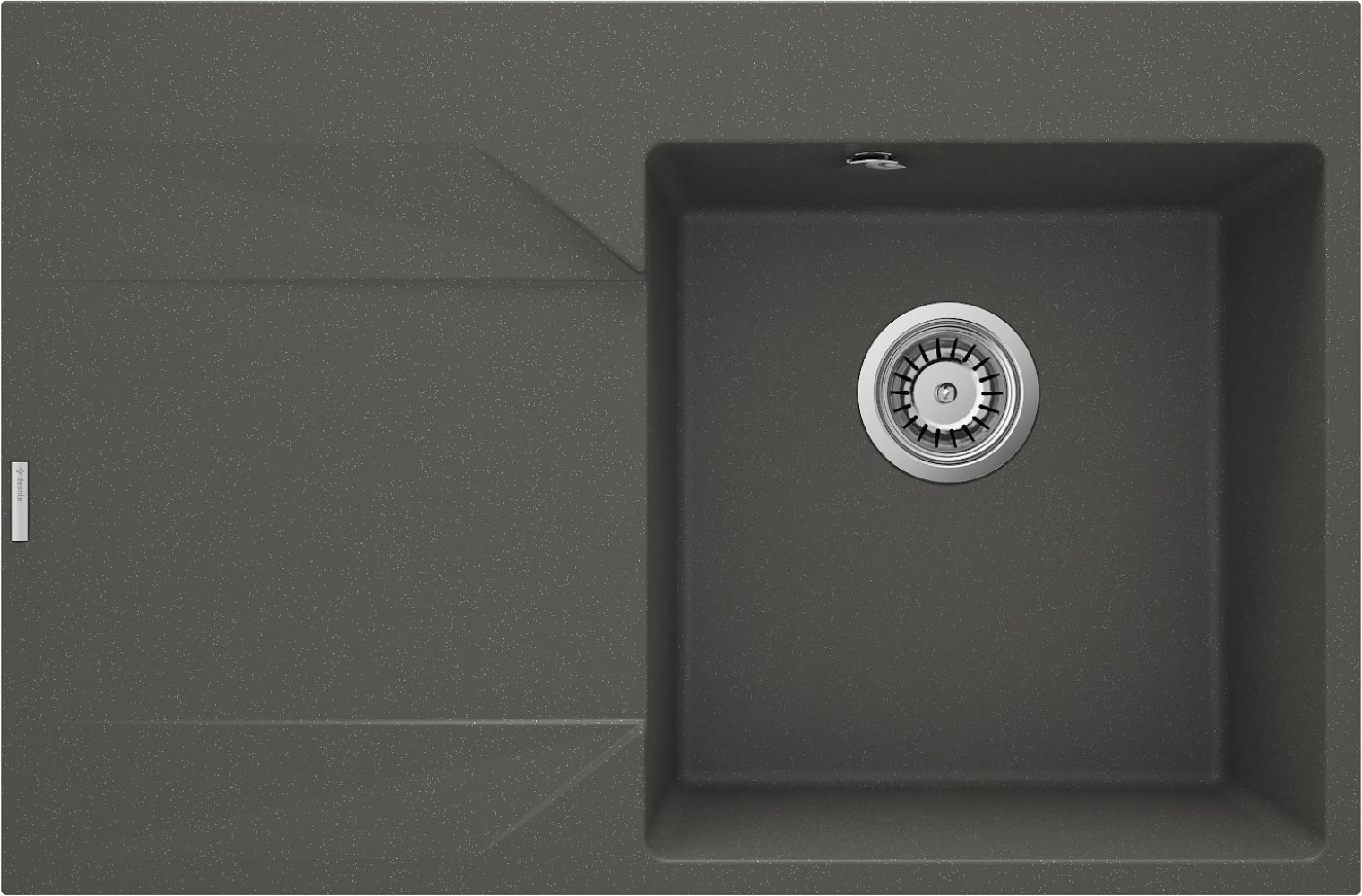 Deante Evora granitový dřez 76x50 cm antracitová ZQJ_T11L