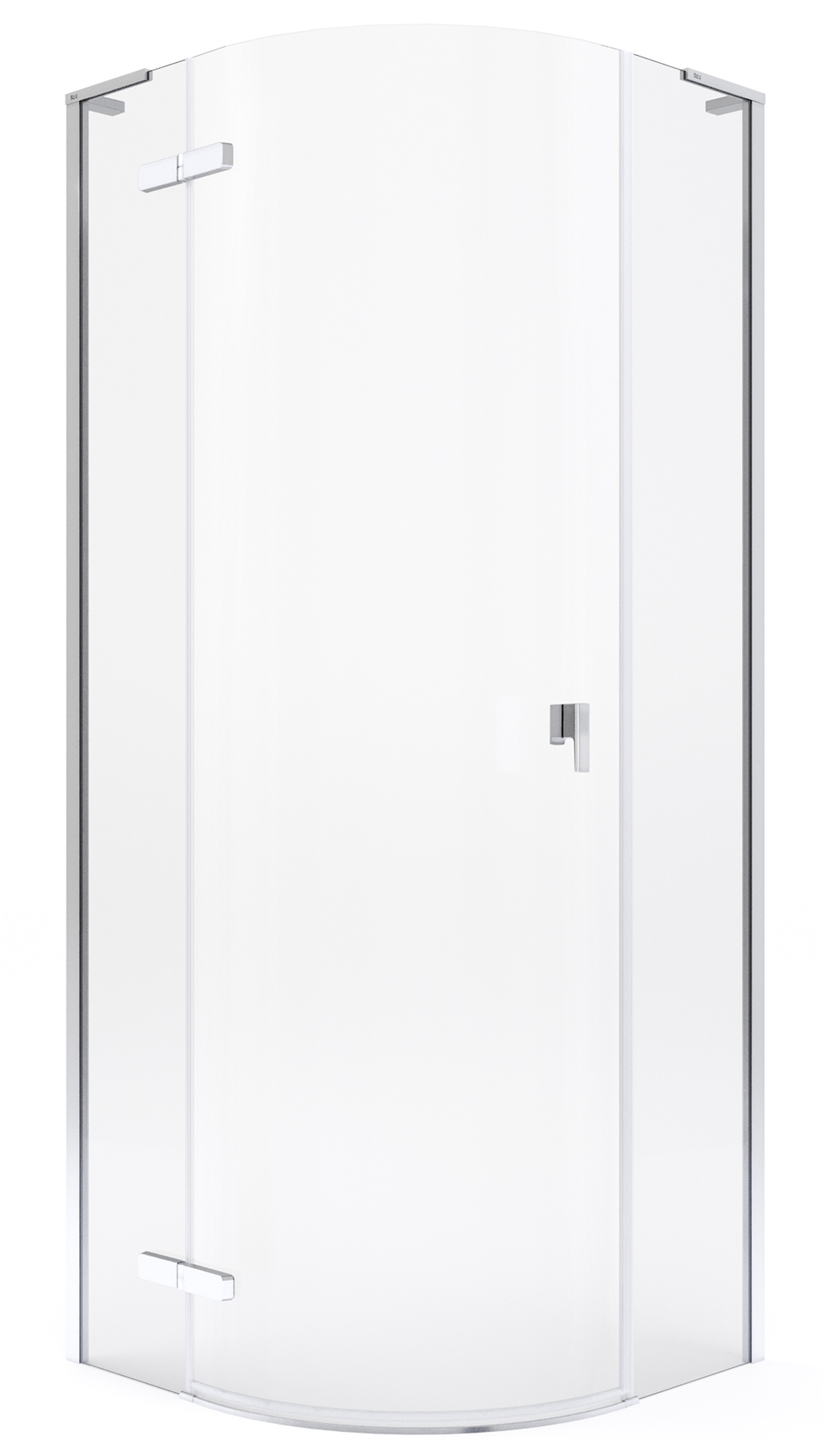 Roca Metropolis-N sprchový kout 72.4x31.3 cm půlkulatá chrom lesk/průhledné sklo AMP1008012M