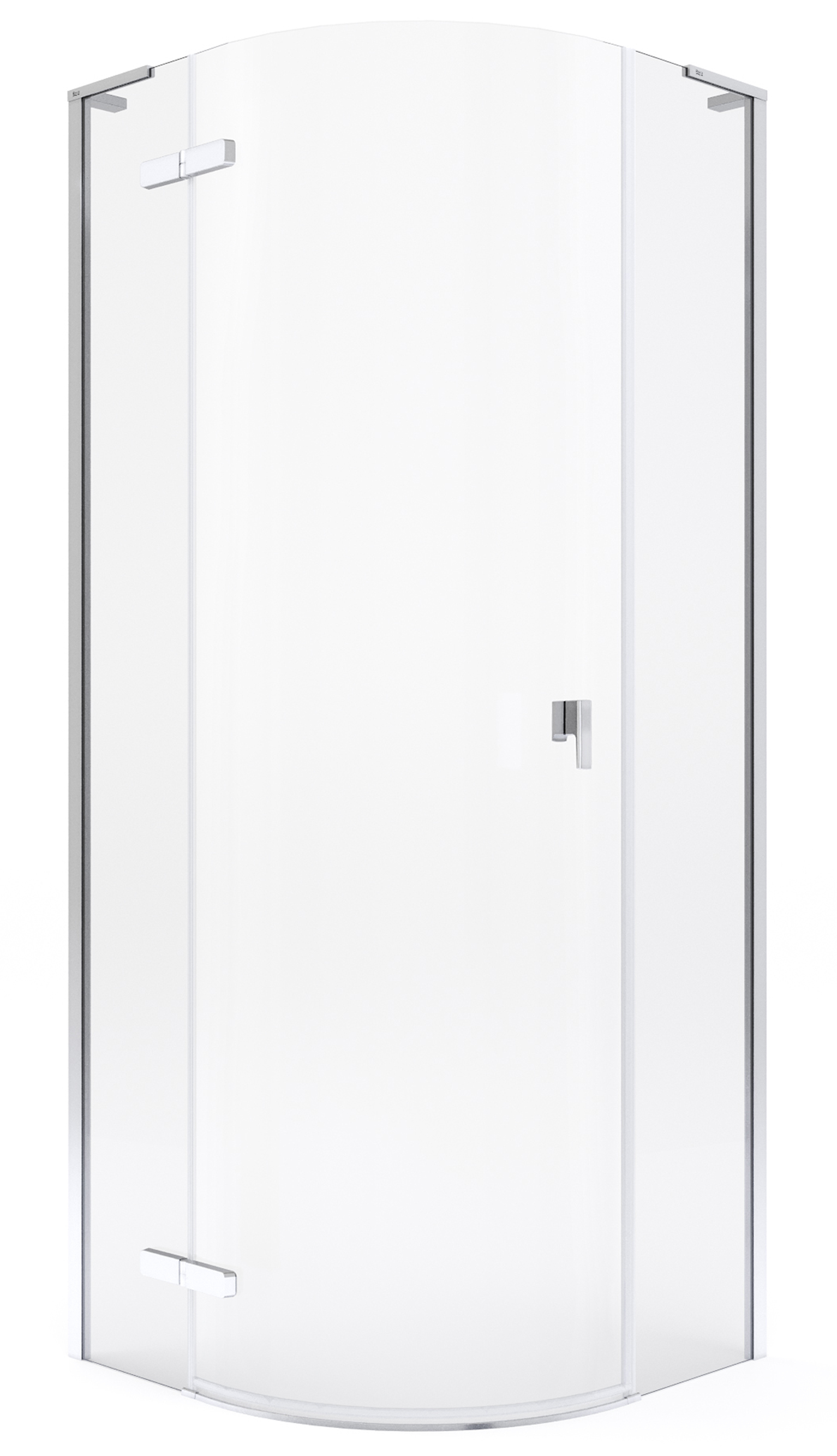 Roca Metropolis-N sprchový kout 90x90 cm půlkulatá chrom lesk/průhledné sklo AMP1009012M