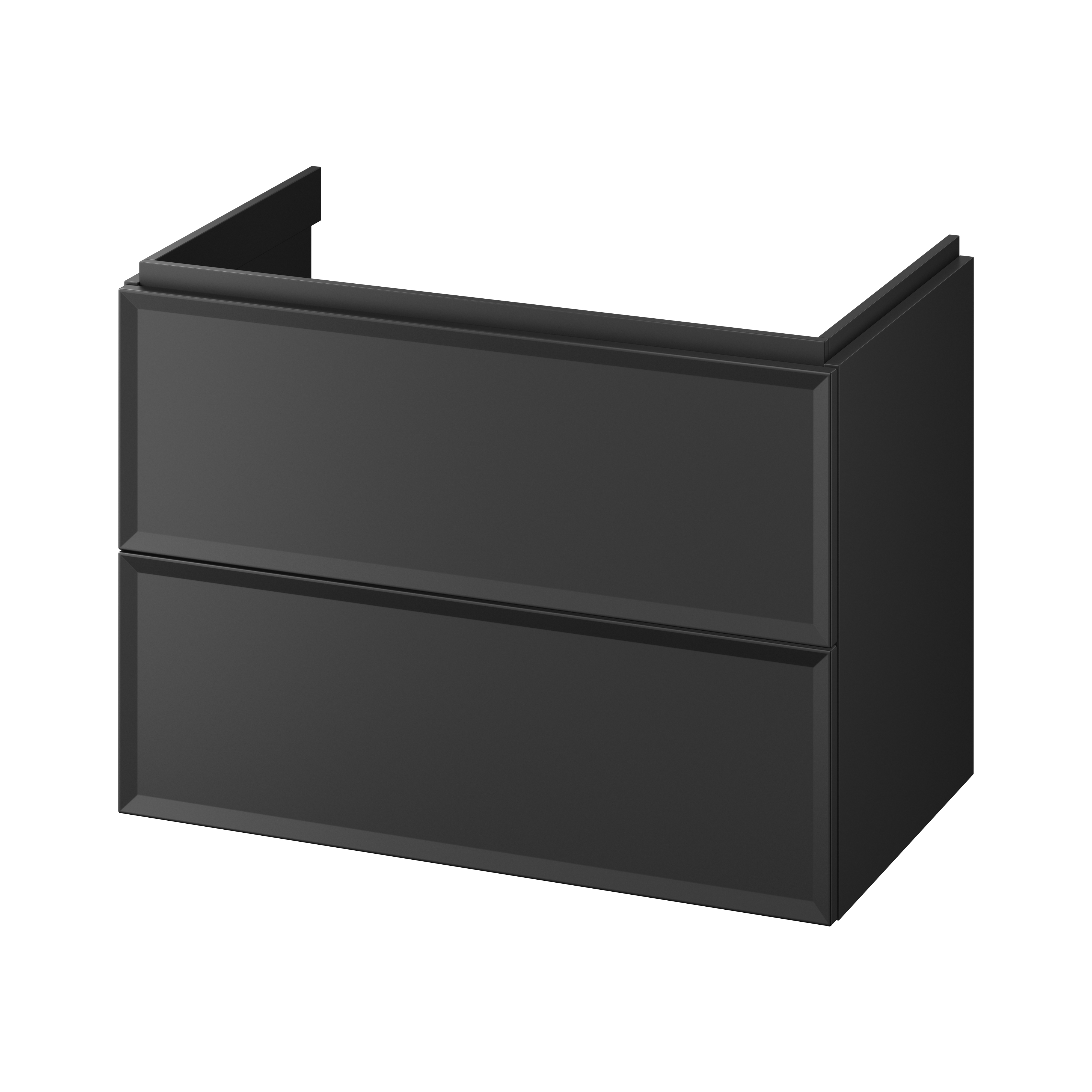 Cersanit Milagros skříňka 79.4x44.6x55.1 cm pod umyvadlo závěsná černá S1017-003