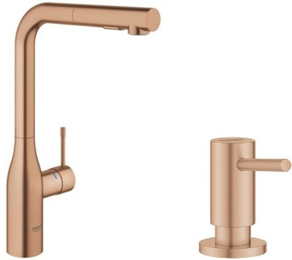 Sada kuchyňská baterie Grohe Essence 30270DL0, dávkovač tekutin Grohe Cosmopolitan 40535DL0