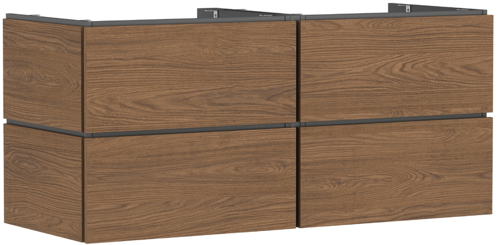 Hansgrohe Xilesa E skříňka 137.5x55x62 cm pod umyvadlo závěsná dub 54306550
