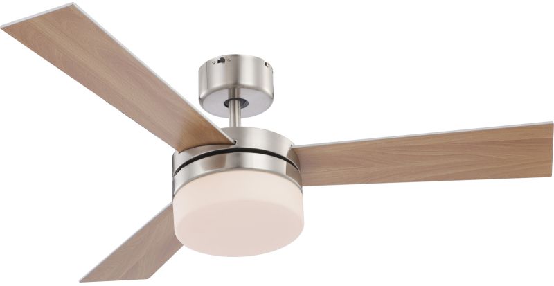 Globo Lighting Alana stropní ventilátor se světlem 2x40 W bílá-chrom-dřevo 0333