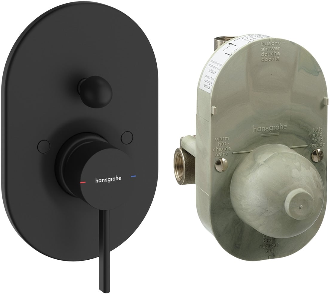 Hansgrohe Zesis S vanová baterie pod omítku černá 74418670