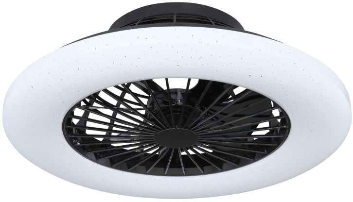 Globo Lighting Travo stropní ventilátor se světlem 1x30 W černá 03628B