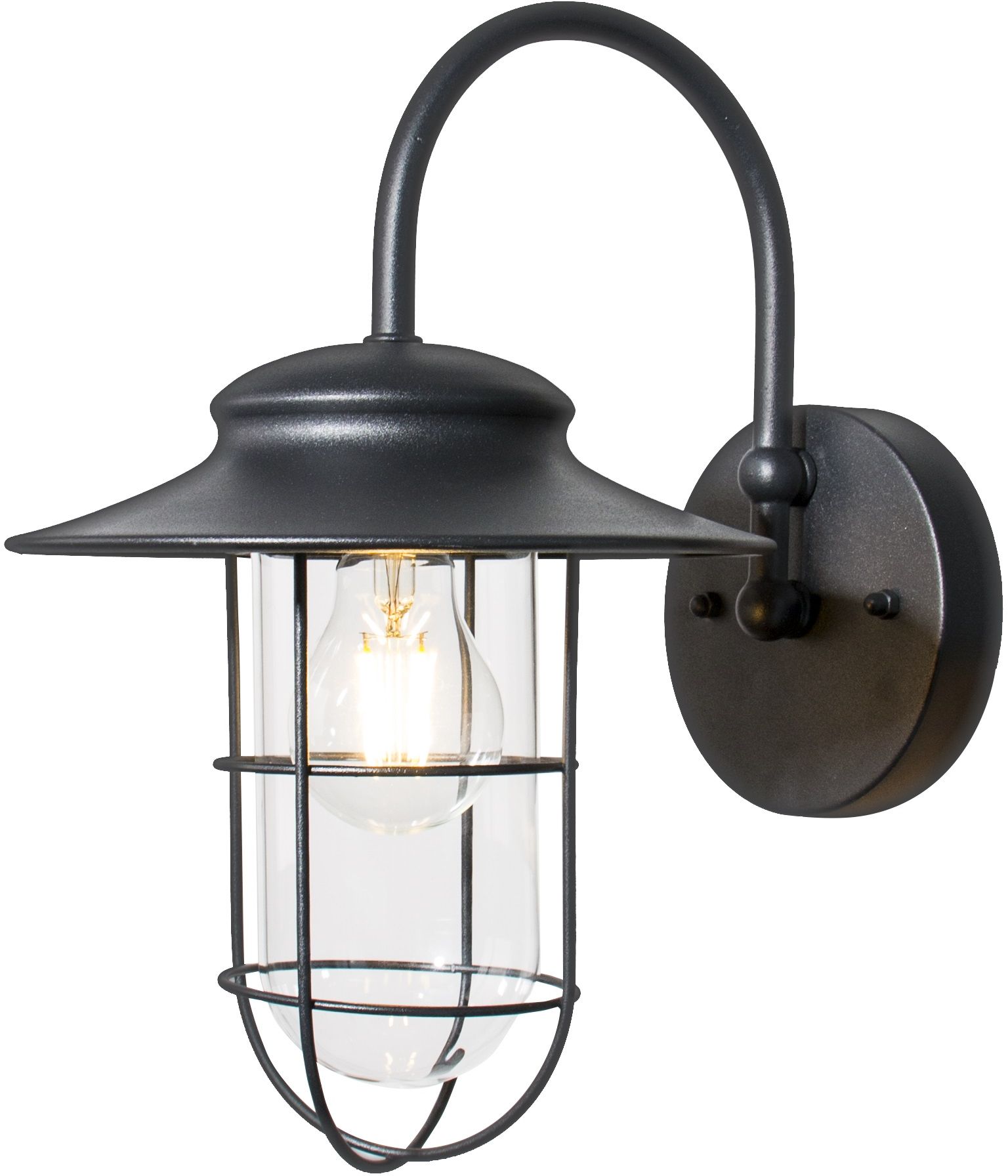 Zuma Line Industrial venkovní nástěnné svítidlo 1x60 W černá 17068-WD