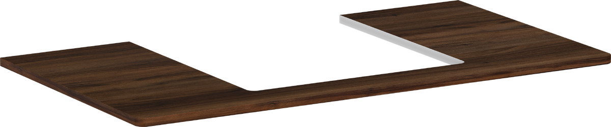 Hansgrohe Xelu Q deska na skříňku 98x55 cm ořechová 54095630