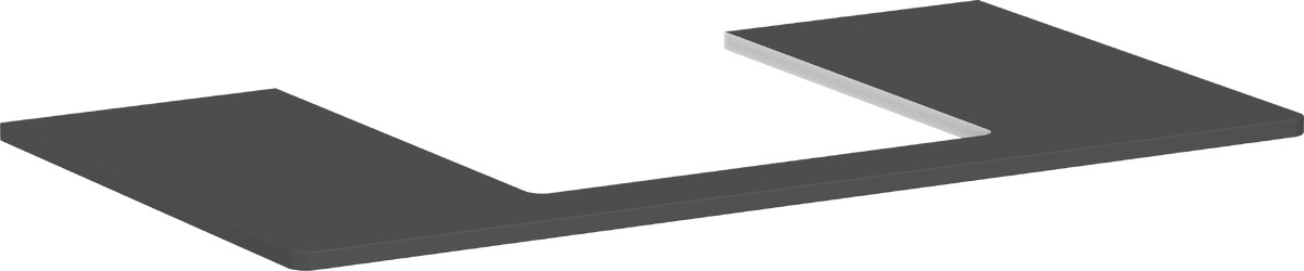 Hansgrohe Xelu Q deska na skříňku 98x55 cm šedá 54095910