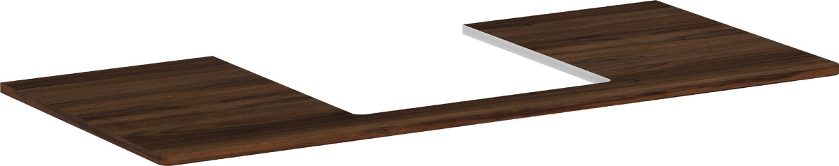 Hansgrohe Xelu Q deska na skříňku 118x55 cm ořechová 54096630