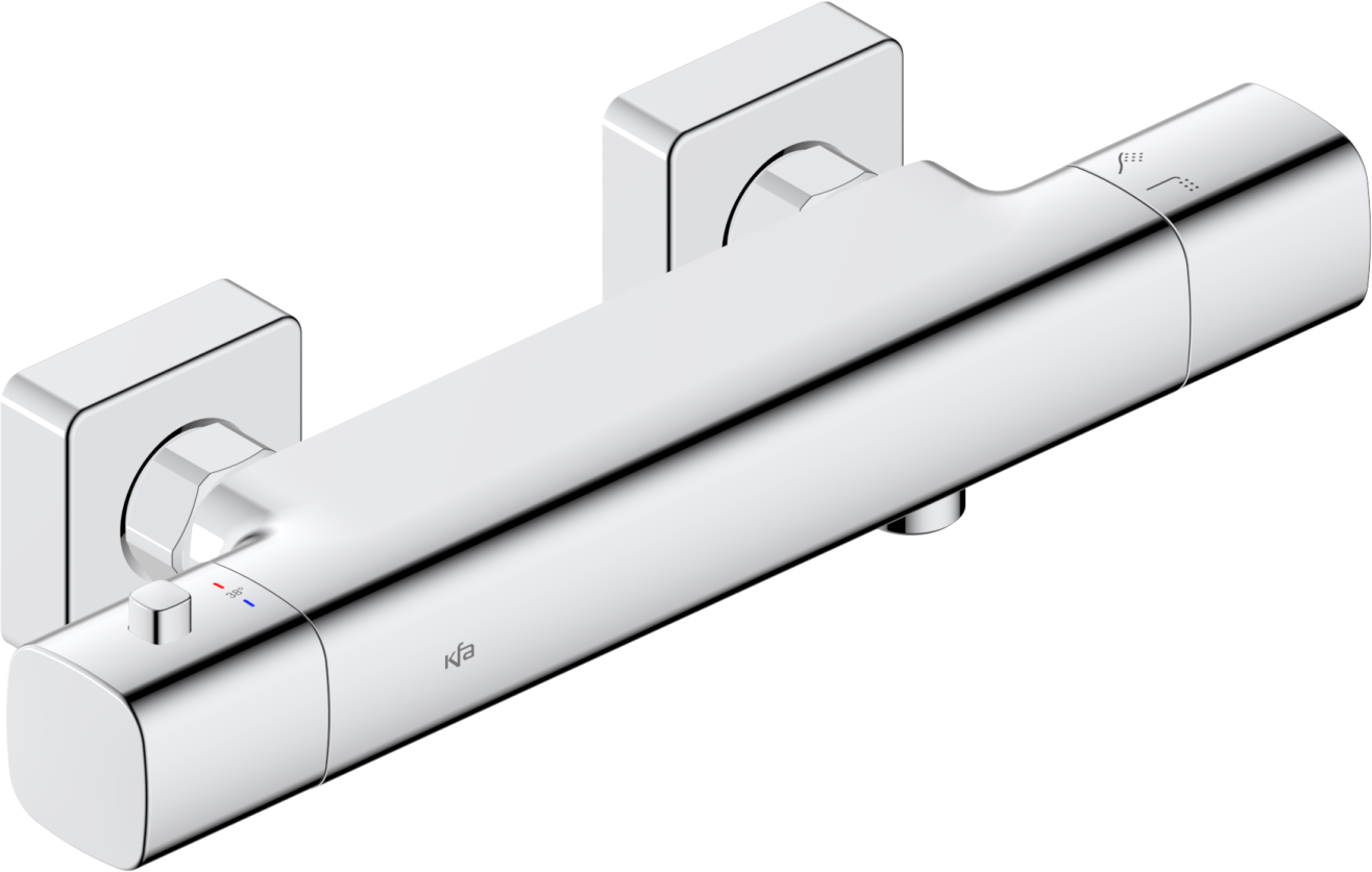 KFA Armatura Malaga sprchová baterie nastěnná s termostatem chrom 5756-010-00