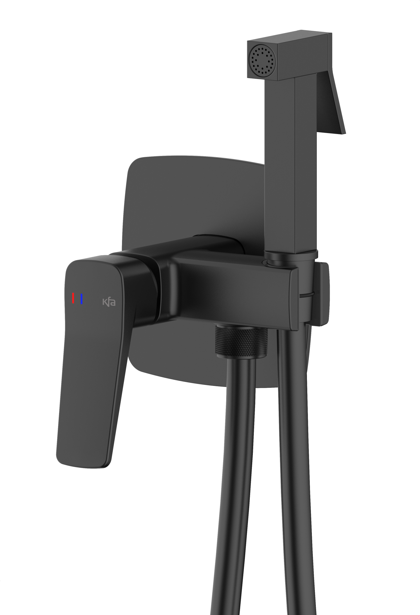 KFA Armatura Malaga Black bidetová baterie pod omítku černá 4529-512-81