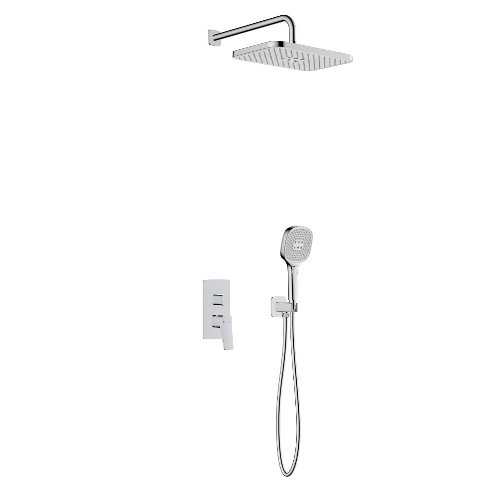 KFA Armatura Malaga sprchová sada pod omítku s dešťovou sprchou chrom 4529-501-00