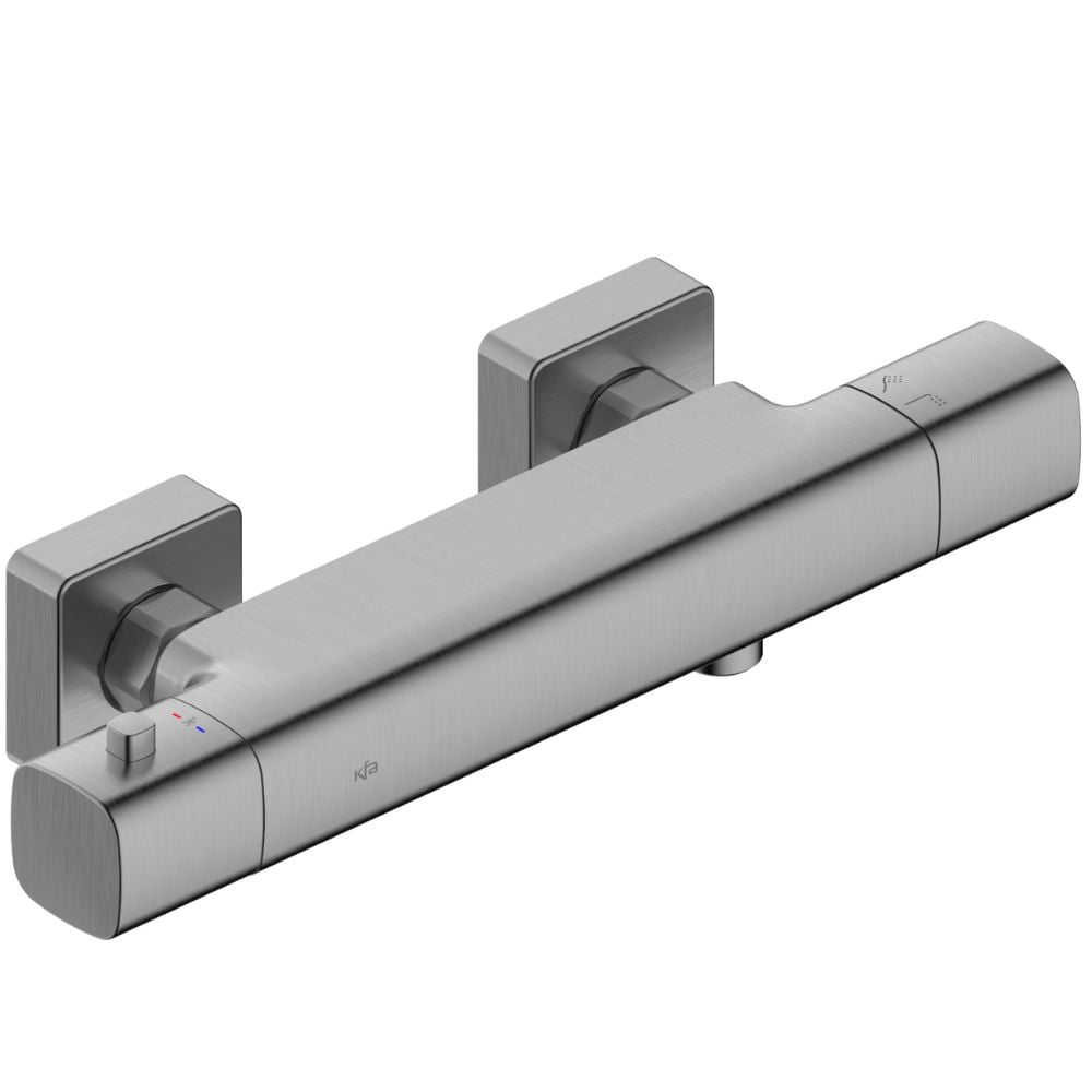 KFA Armatura Malaga sprchová baterie nastěnná s termostatem grafitová 5756-010-61