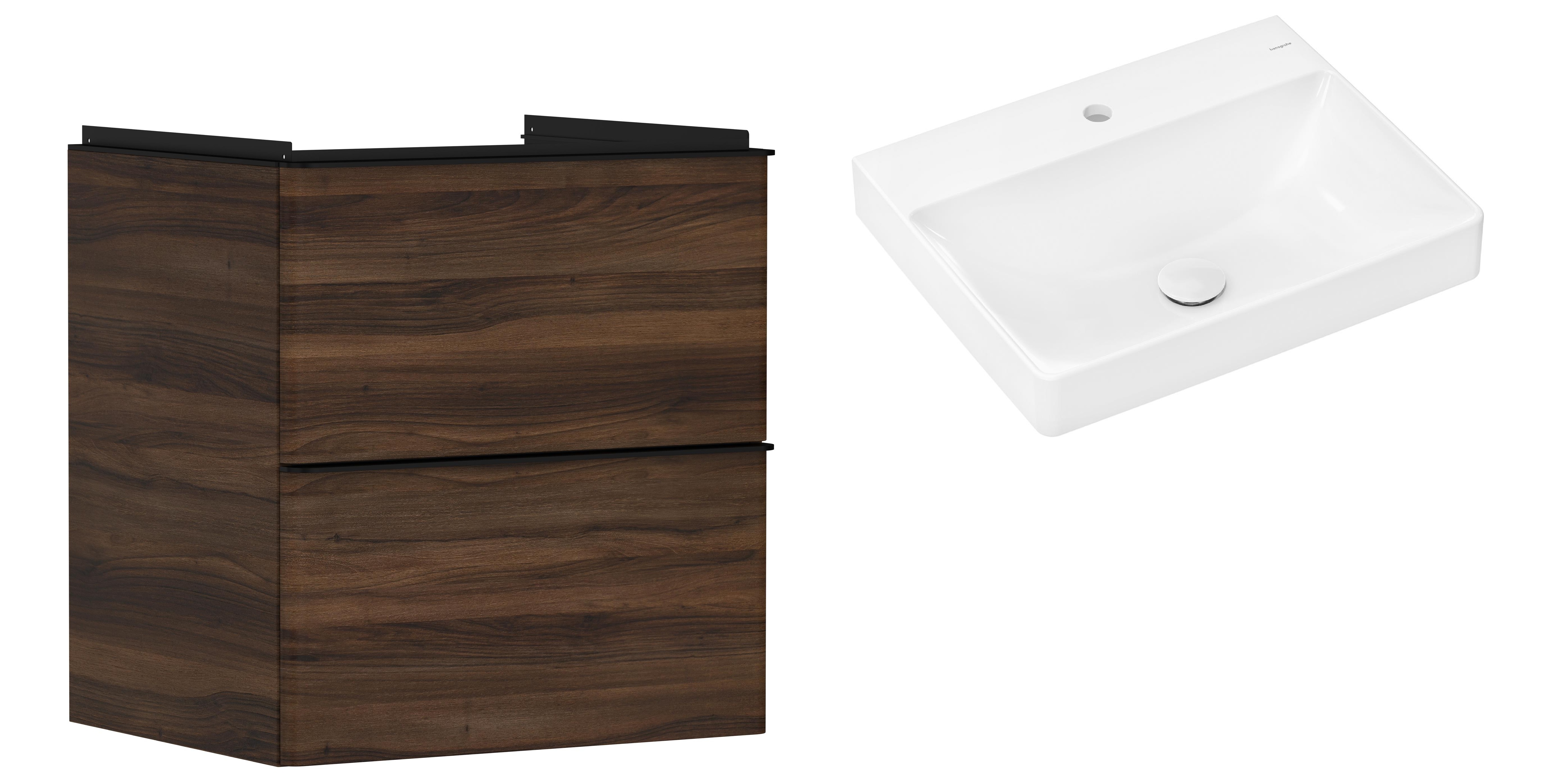 Sada skříňka Hansgrohe Xelu Q 54026670, umyvadlo Hansgrohe Xelu Q 61016450