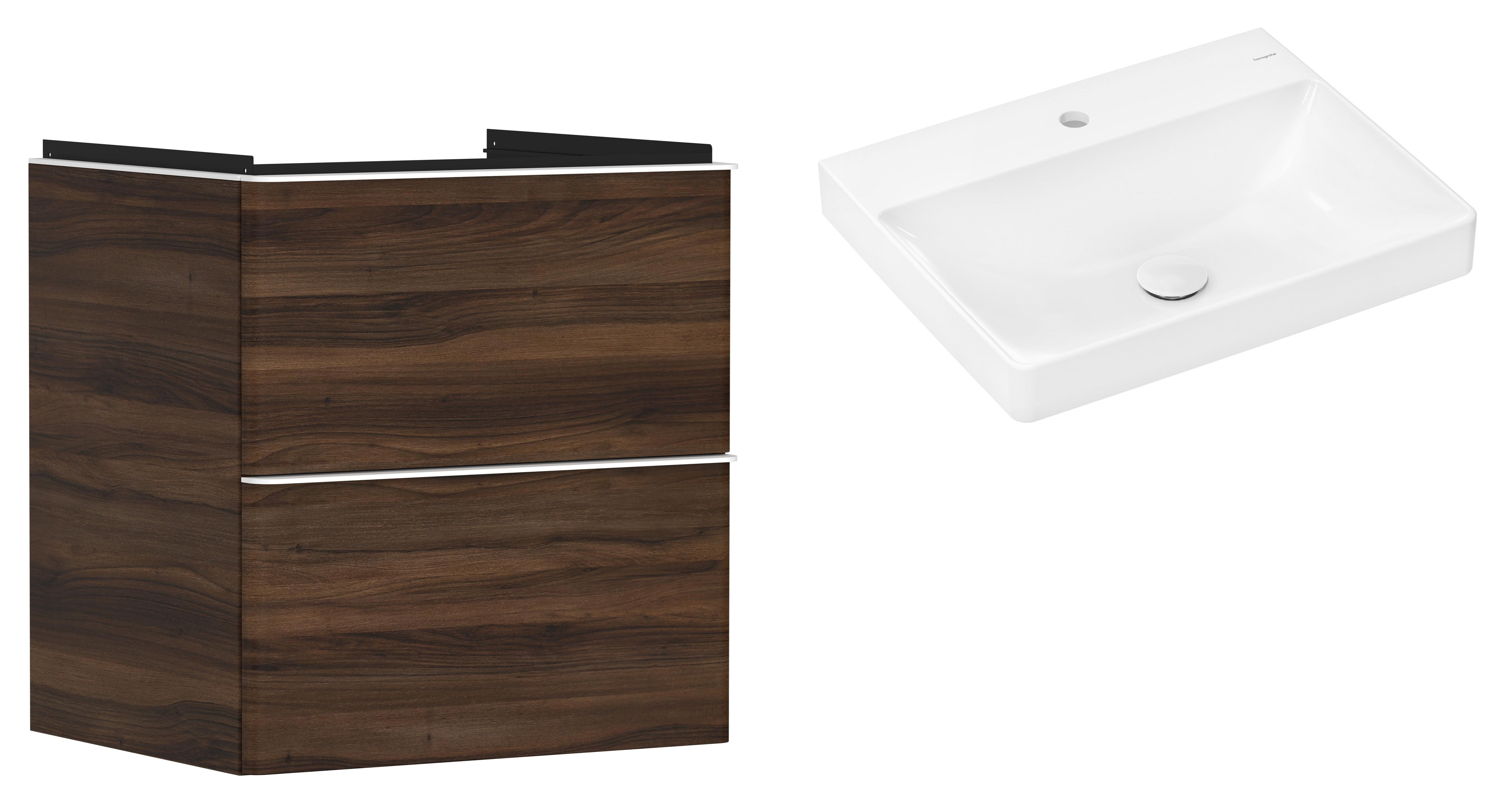 Sada skříňka Hansgrohe Xelu Q 54026700, umyvadlo Hansgrohe Xelu Q 61016450