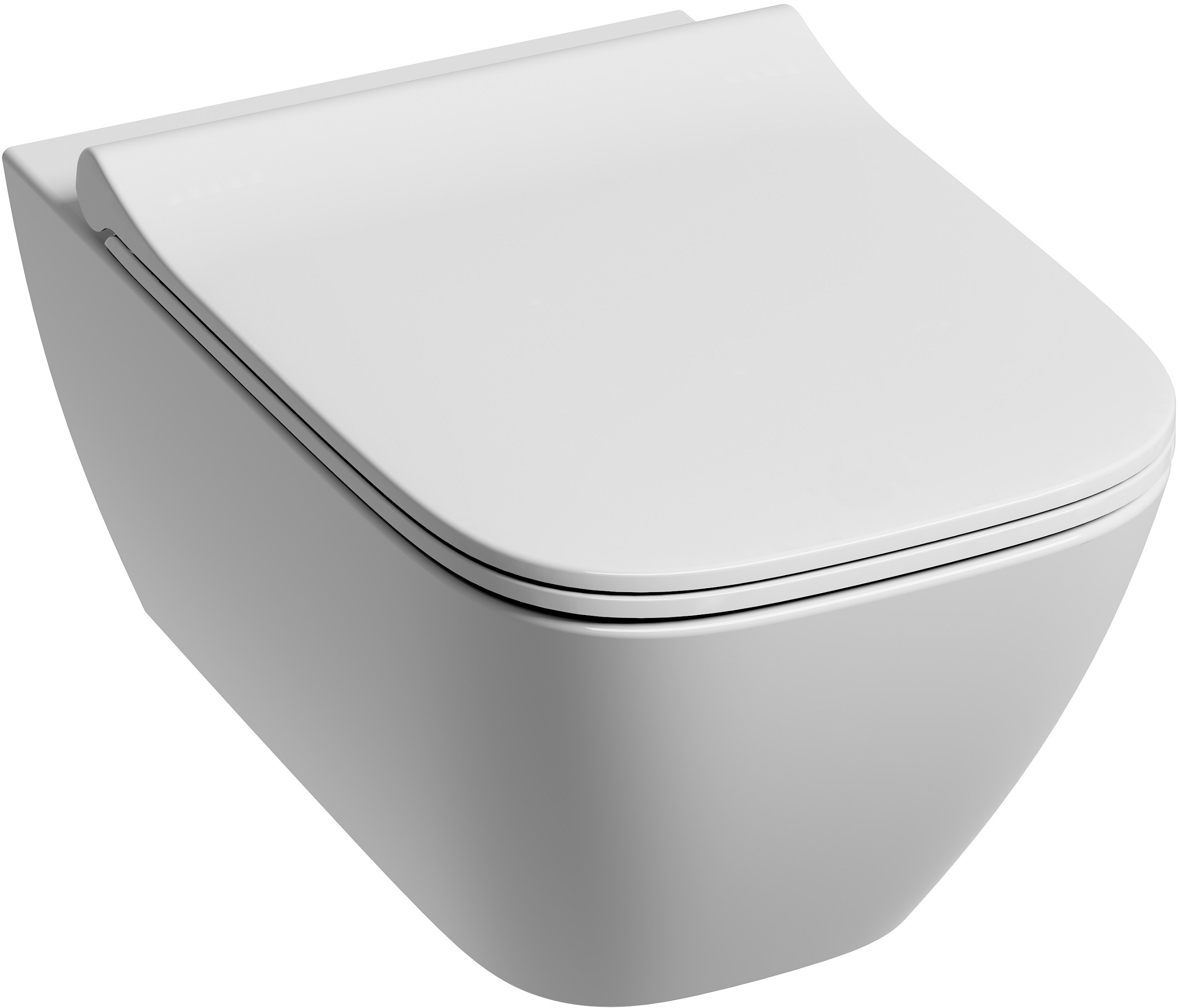 Sada záchodová mísa Geberit Smyle 500.379.01.1, záchodové prkénko Geberit Smyle Square 500.240.01.1