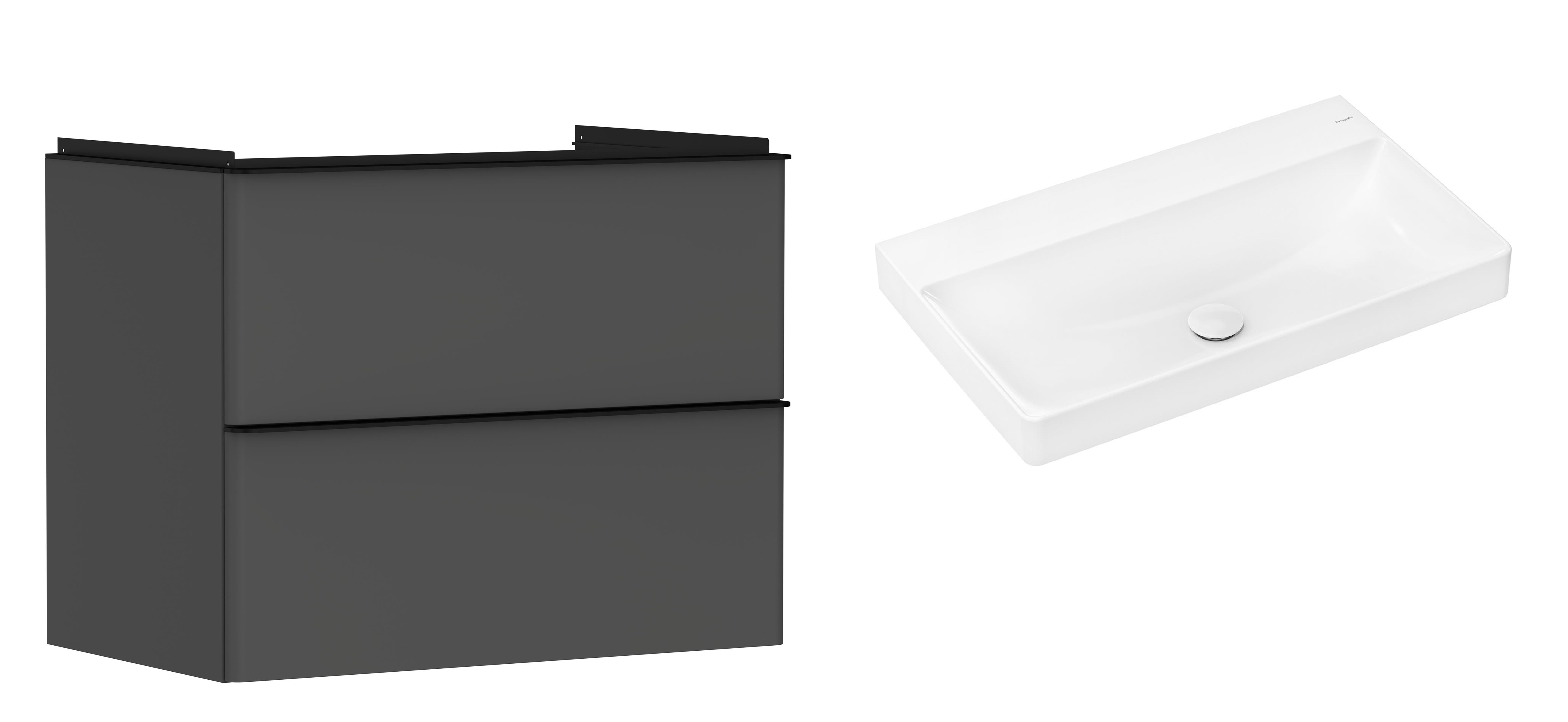 Sada skříňka Hansgrohe Xelu Q 54028670, umyvadlo Hansgrohe Xelu Q 61021450