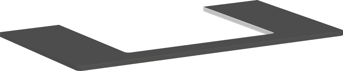 Hansgrohe Xelu Q deska na skříňku 98x55 cm šedá 54110910