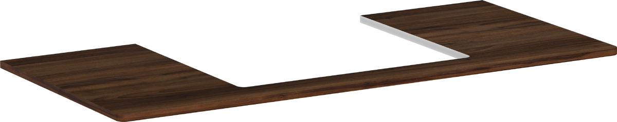 Hansgrohe Xelu Q deska na skříňku 118x55 cm ořechová 54111630