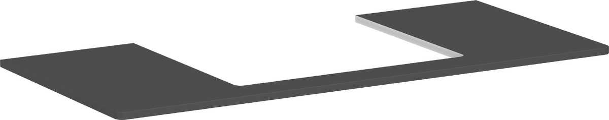 Hansgrohe Xelu Q deska na skříňku 118x55 cm šedá 54111910