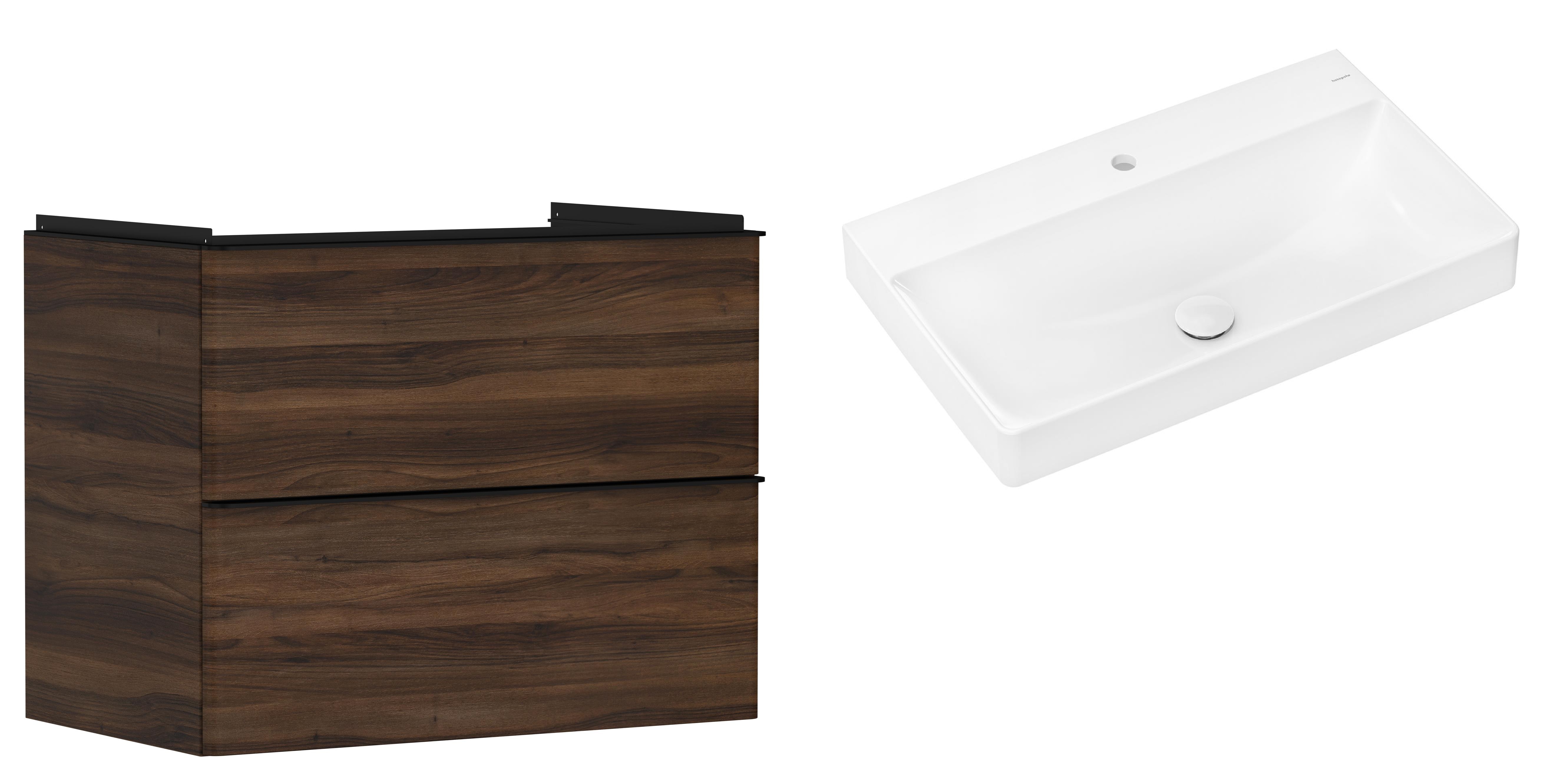 Sada skříňka Hansgrohe Xelu Q 54030670, umyvadlo Hansgrohe Xelu Q 61020450