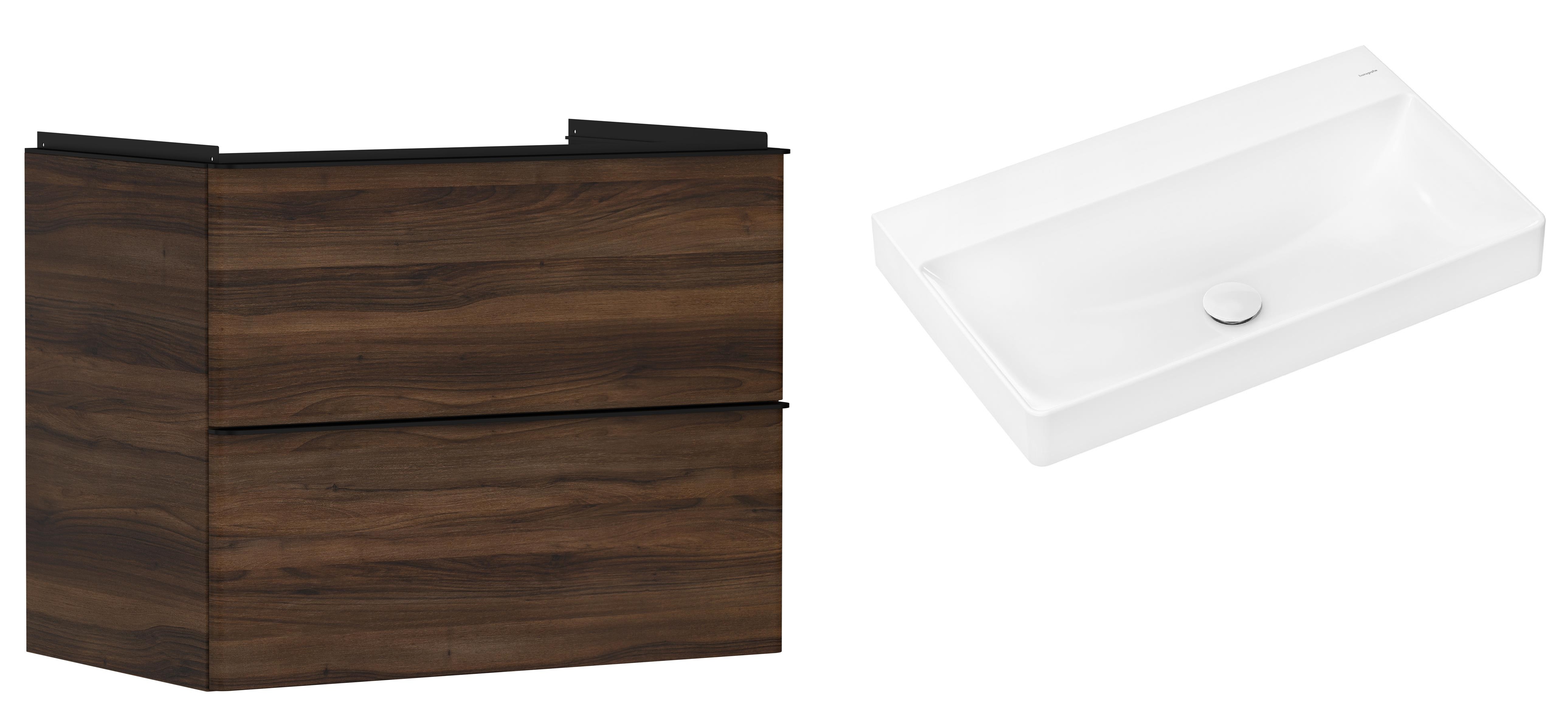 Sada skříňka Hansgrohe Xelu Q 54030670, umyvadlo Hansgrohe Xelu Q 61021450