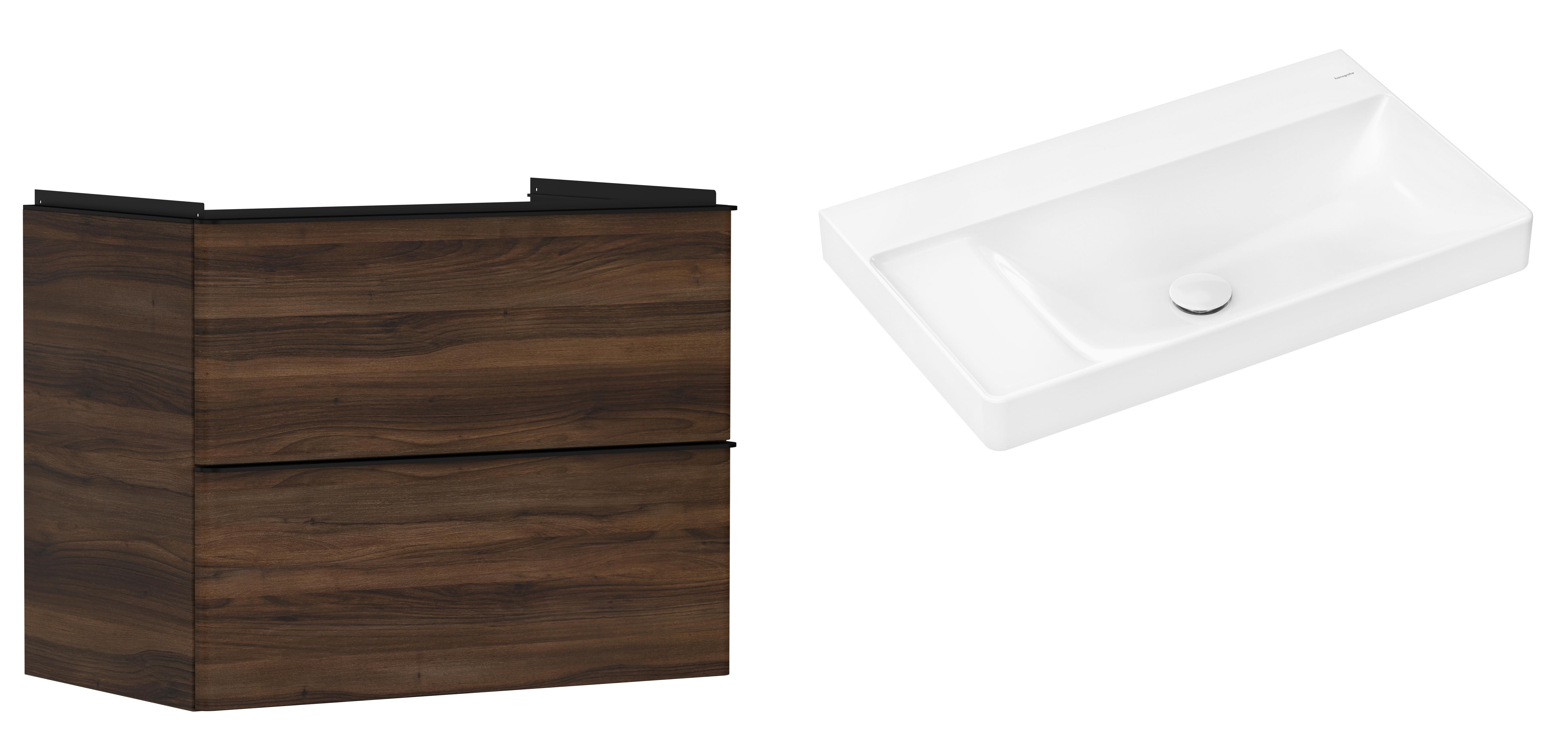 Sada skříňka Hansgrohe Xelu Q 54030670, umyvadlo Hansgrohe Xelu Q 61032450