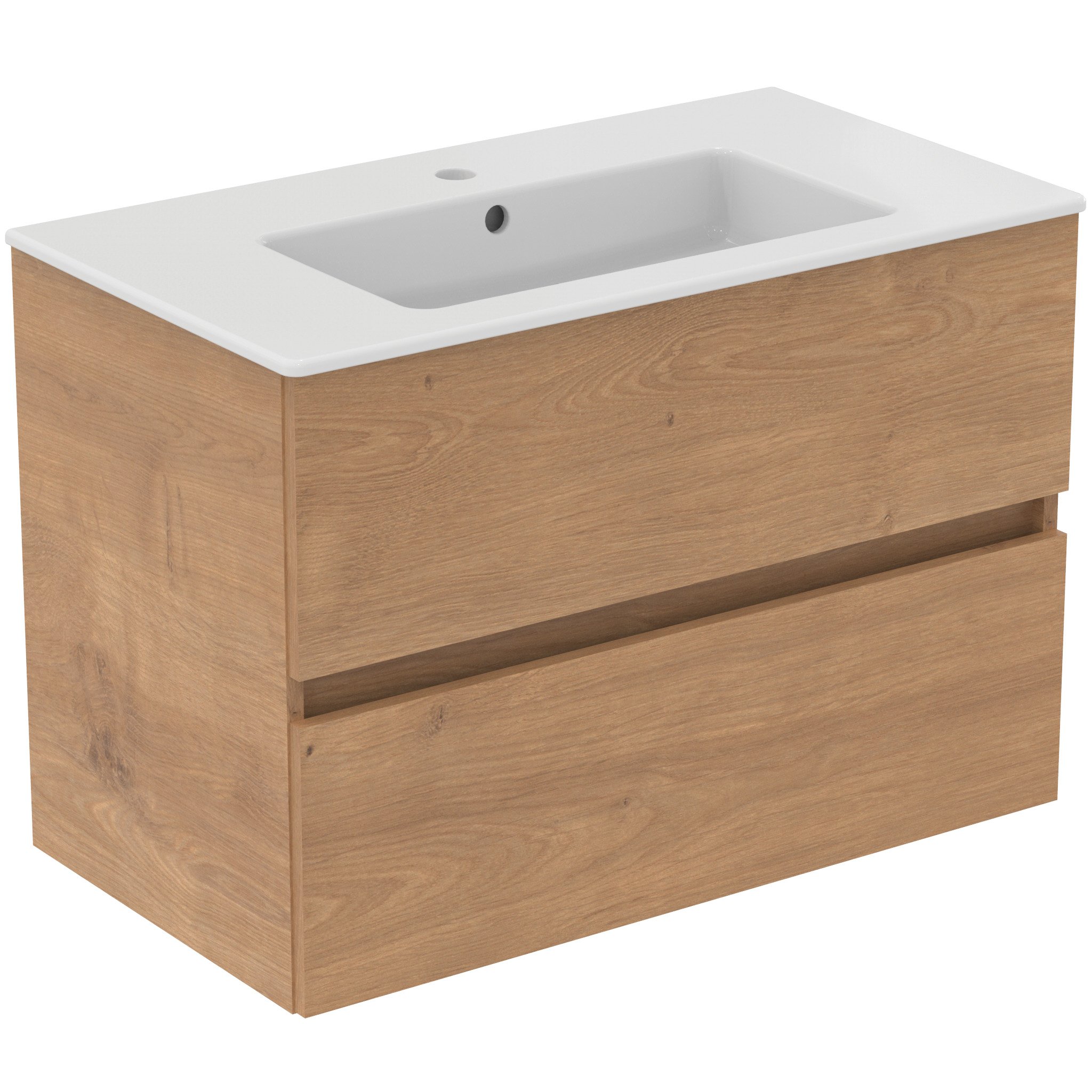 Ideal Standard Eurovit+ umyvadla se skříňkou 81.5 cm dub R0574Y8
