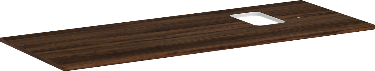 Hansgrohe Xelu Q deska na skříňku 136x55 cm ořechová 54124630