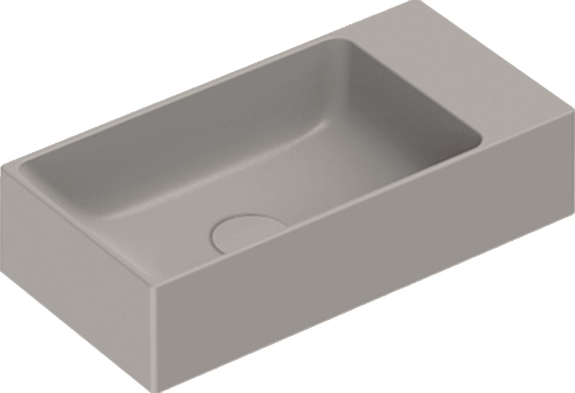 Catalano Verso umyvadlo 50x25 cm obdélníkový klasický černá 0220521022