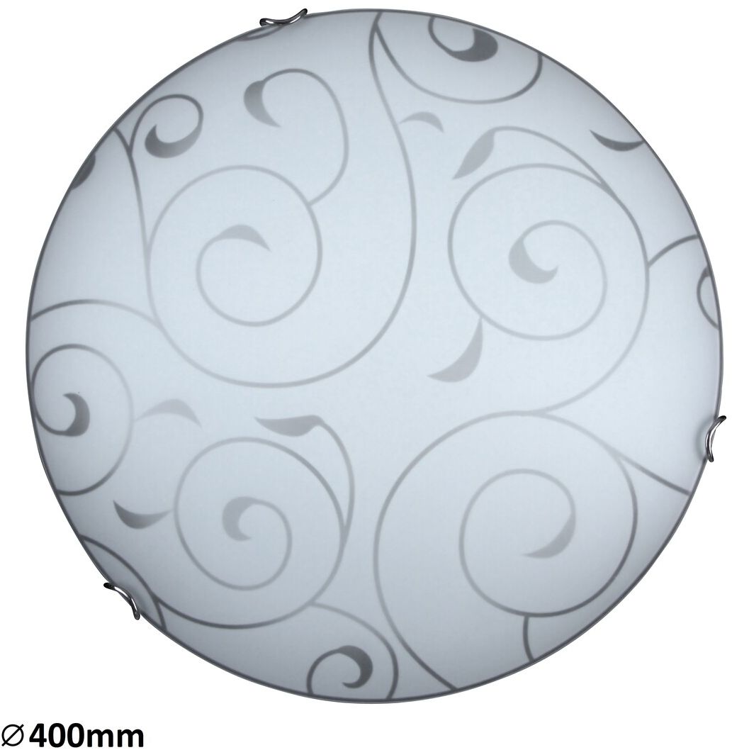 Rabalux Harmony nástěnné svítidlo 2x60 W bílá-chrom-vzor 3853