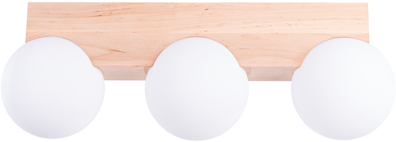Sollux Lighting Bulbo stropní světlo 3x8 W bílá-dřevo SL.1684