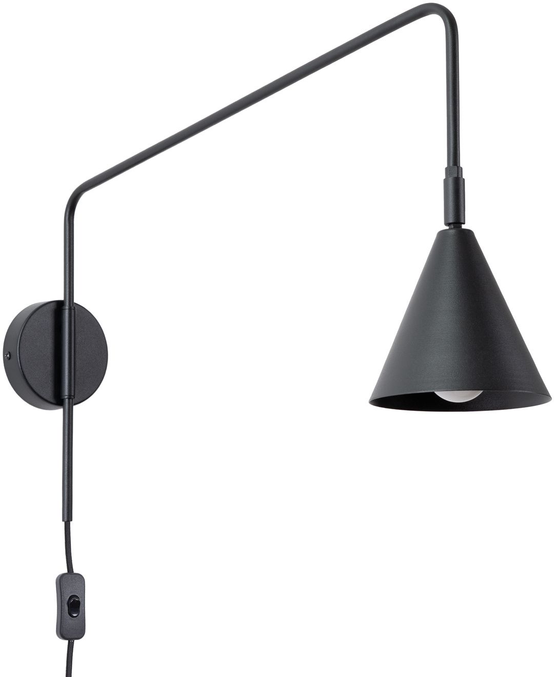 Sollux Lighting Nox nástěnné svítidlo 1x10 W černá SL.1697