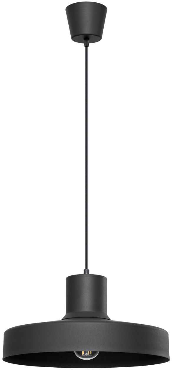 Sollux Lighting Bilo závěsné svítidlo 1x15 W černá SL.1703