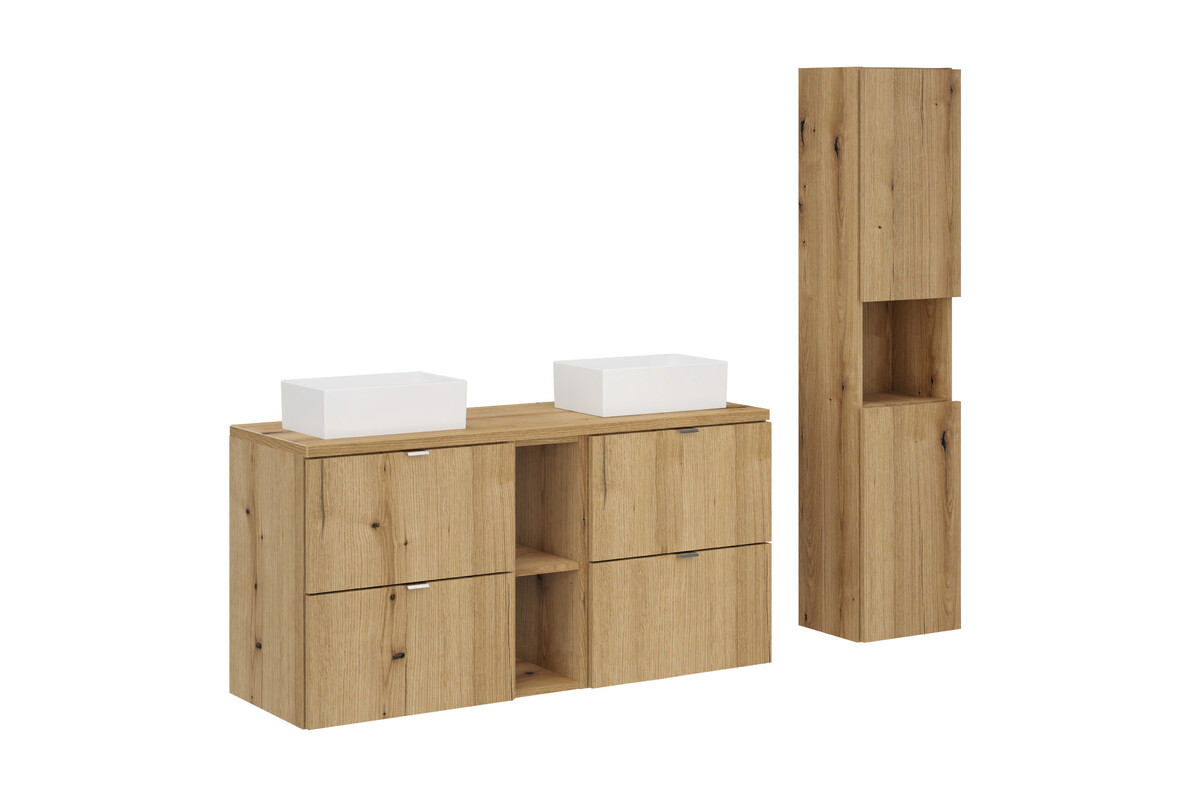 Sada skříňka Comad Nova Oak NOVA OAK A 82-50-2S, skříňka Comad Nova Oak NOVA OAK A 80-03-2D(W80-01A), NOVA OAK 81-20-39, UN-GAJA35-SW 78570A(35), NOVA OAK A 89-120