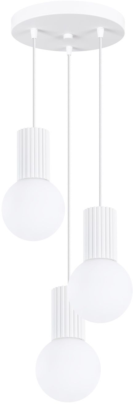 Sollux Lighting Halo závěsné svítidlo 3x8 W bílá SL.1710