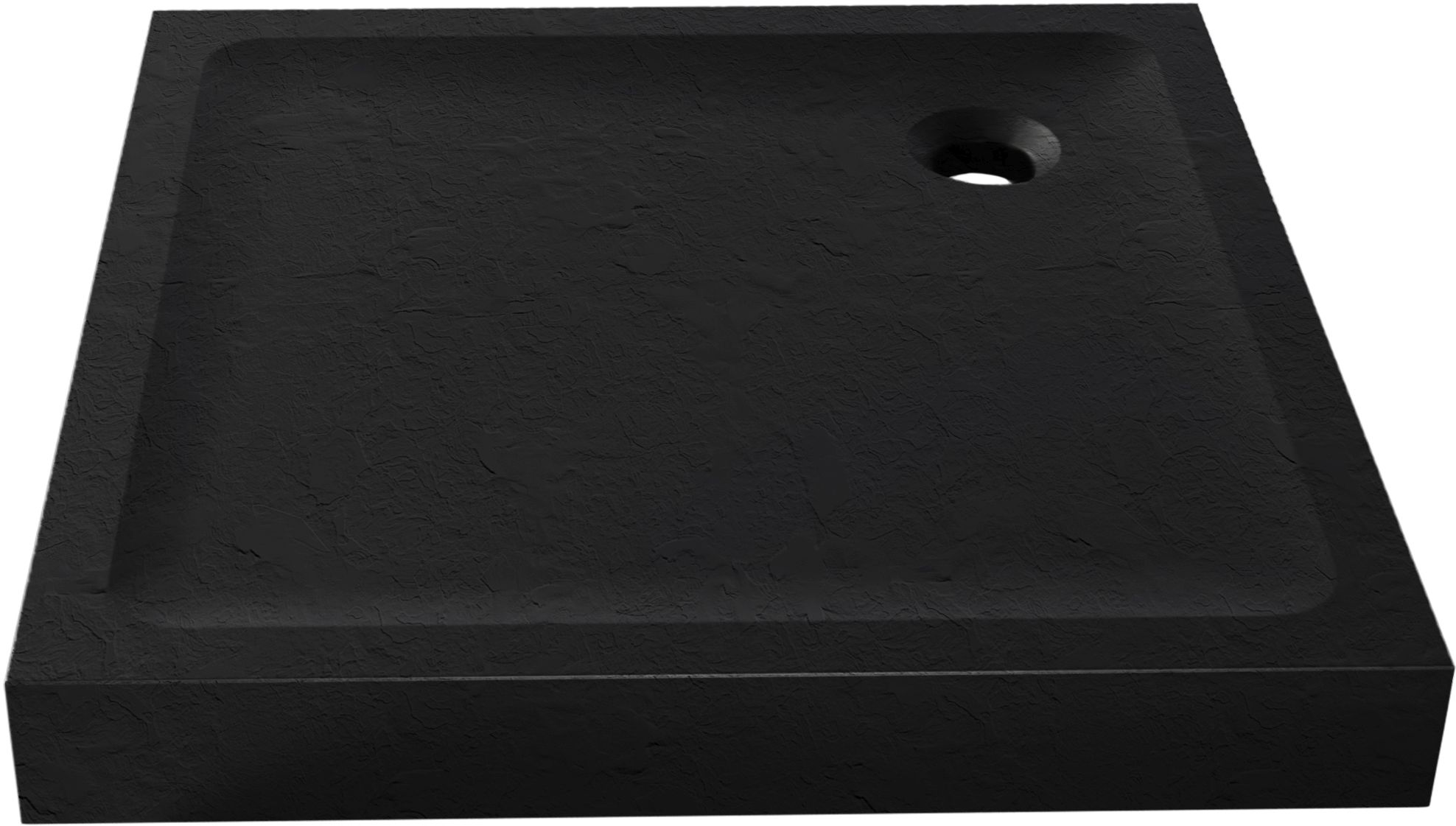 New Trendy Mild Stone čtvercová sprchová vanička 80x80 cm černá B-0562