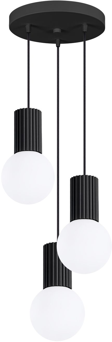 Sollux Lighting Halo závěsné svítidlo 3x8 W bílá-černá SL.1715