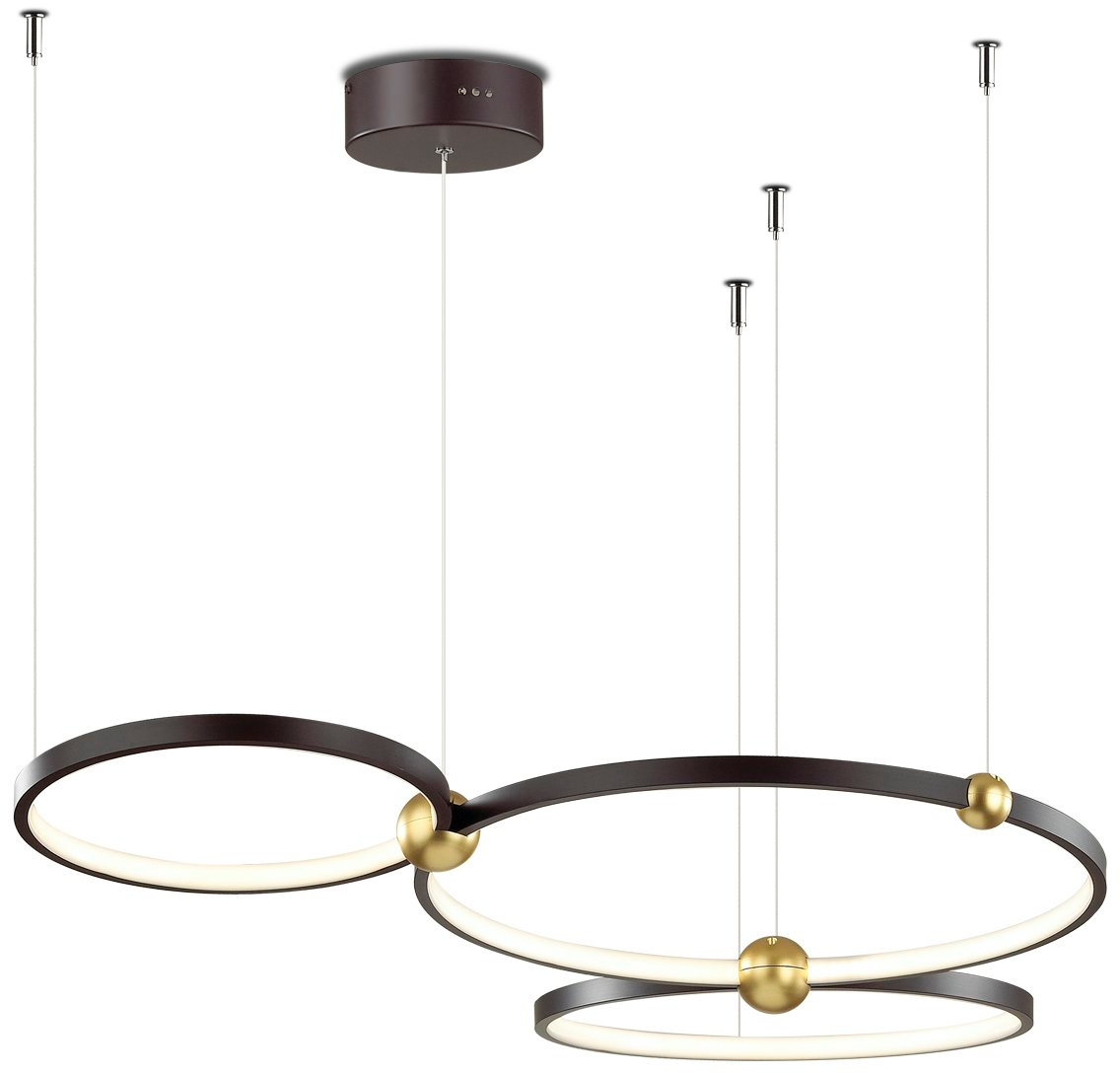 Altavola Design Aurora závěsné svítidlo 3x63 W černá-zlatá LA111/P_50_3k_black_dimm