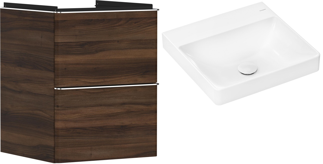 Sada skříňka Hansgrohe Xelu Q 54022000, umyvadlo Hansgrohe Xelu Q 61013450