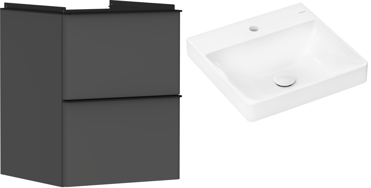 Sada skříňka Hansgrohe Xelu Q 54020670, umyvadlo Hansgrohe Xelu Q 61012450