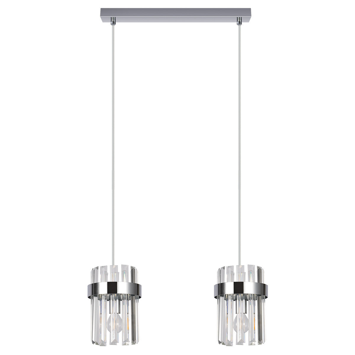 Light Prestige Vetro závěsné svítidlo 2x10 W chrom LP-2910/2L CH